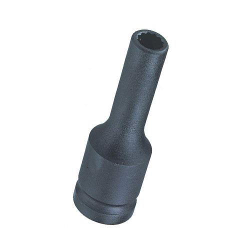 Genius Tools 1/2" Dr. 17mm Deep Thin Wall Impact Socket (12-Point) (CR-Mo) - 448517