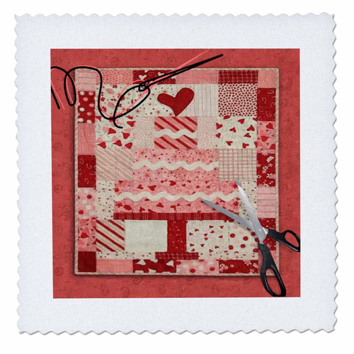 3dRose qs_18362_3 Quilting The Cake Quilt Square, 8 by 8-Inch