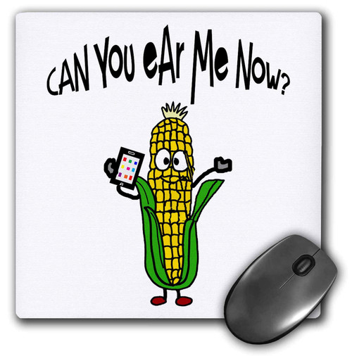 3dRose Funny Ear of Corn Talking on Cell Phone can You Ear me Now Pun - Mouse Pads (mp_340982_1) 3dRose Funny Ear of Corn Talking on Cell Phone can You Ear me Now Pun - Mouse Pads (mp_340982_1)