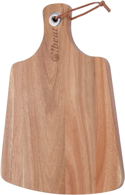 Acacia Wood Cutting Board with Handle Wooden Charcuterie Board Paddle Cheese Board Serving Boards for Kitchen Meat, Cheese, Pizza, Bread, Vegetables &Fruits 17.7 x 9 x 0.6 Inch