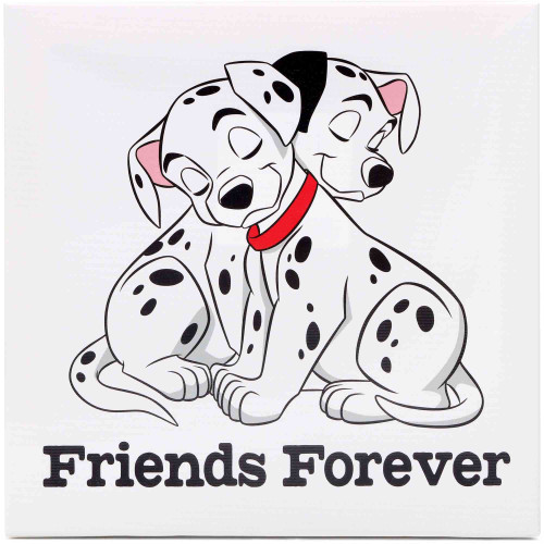 Open Road Brands Disney 101 Dalmatians Friends Forever Gallery Wrapped Canvas Wall Decor - Adorable 101 Dalmatians Wall Art for Home Decorating