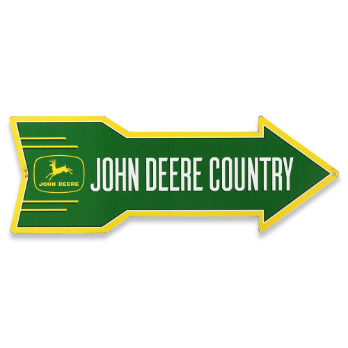 John Deere Country Arrow Metal Sign - Vintage John Deere Wall Decor for Garage or Man Cave John Deere Country Arrow Metal Sign - Vintage John Deere Wall Decor for Garage or Man Cave