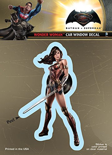 DC Comics ST BVS WW01 Car Window Decal (DC Batman V Superman DC Batman V Superman Wonder Woman Graphic)