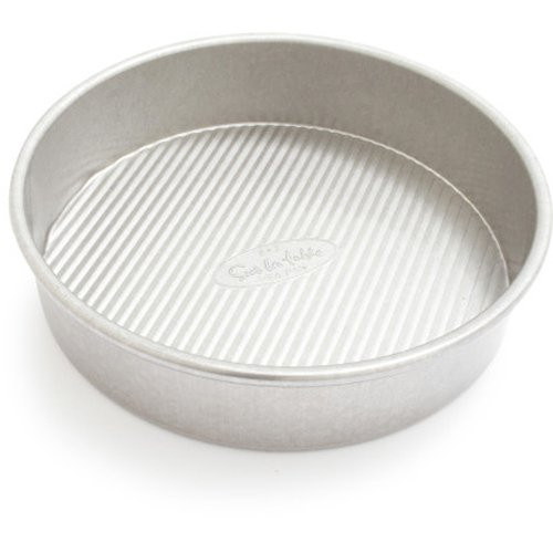 Sur La Table Platinum Pro Round Cake Pan, 8" x 2", Silver