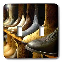 3dRose lsp_94311_2" South Dakota, Wall Drug. Cowboy boots-US42 CMI0171-Cindy Miller Hopkins Double Toggle Switch, Multicolor