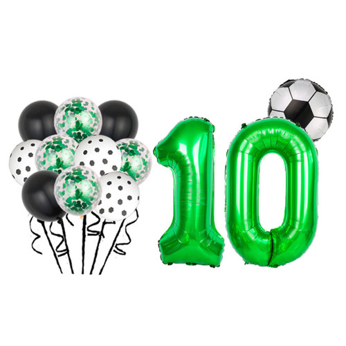 Soccer Balloon Set 10th Birthday Decoration Number 10 Foil Balloon Soccer Balloon Decoration Star Balloon Green Confetti Balloons for Children Boy Birthday Party Football Party Decoration-10th Balloon Soccer Balloon Set 10th Birthday Decoration Number 10 Foil Balloon Soccer Balloon Decoration Star Balloon Green Confetti Balloons for Children Boy Birthday Party Football Party Decoration-10th Balloon