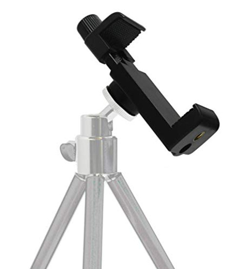 Universal Cell Phone Tripod Mount Adapter Holder,Smartphone Holder Tripod Adapter Compatible with iPhone/Samsung Galaxy and Other Phones Used on Tripod,Tabletop Tripod,Selfie Stick,Monopod etc.