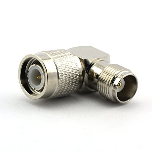 Maxmoral 1PCS TNC Male to TNC Female Connector RF Right Angle Adapter