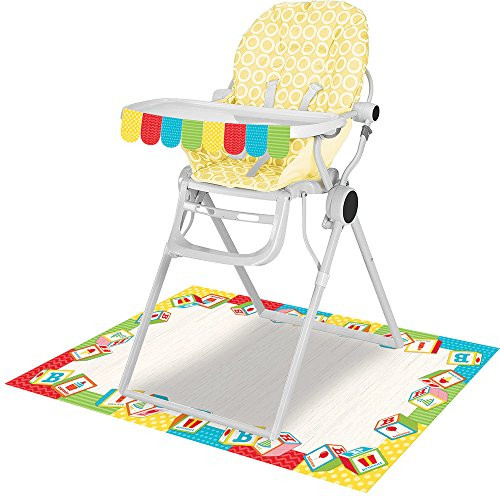 Creative Converting 329338 High Chair Decoration Kit, ABC Birthday