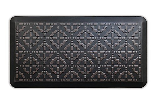 Butterfly Kitchen Mat Anti Fatigue Comfort Floor Mats - Perfect For kitchen and Standing Desks, Non-Toxic, Highest Quality Material, Waterproof, 20 x 39 inches, Dark.Antique
