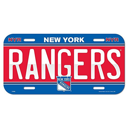 WinCraft NHL New York Rangers License Plate