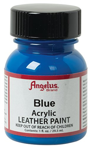 Angelus Acrylic Leather Paint, Blue, 1 oz.