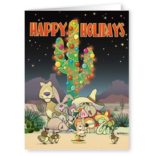 Stonehouse Collection | Desert Critters Happy Holidays Card | 18 Boxed Western Christmas Cards & Envelopes Stonehouse Collection | Desert Critters Happy Holidays Card | 18 Boxed Western Christmas Cards & Envelopes