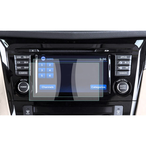 Car Navigation Protector for 2019 2020 Rogue Sport Screen Cover Protector Fit for 2015 2016 2018 2019 2020 Rogue T32 ,Touchscreen Car Audio Display Screen Protector , Touch Control Screen Protective Film