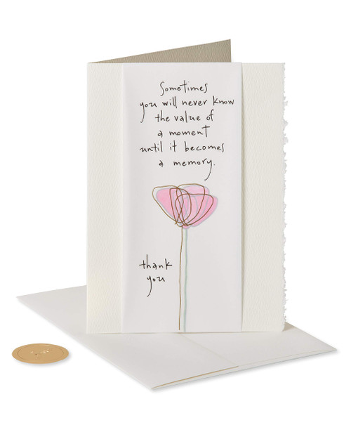 Papyrus Thank You Card (Value of a Moment)
