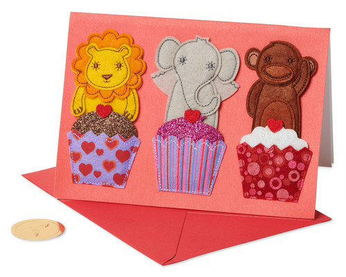 Papyrus Valentine's Day Card for Kids (Animals)