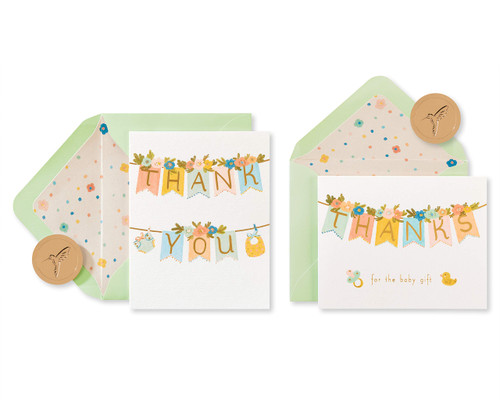 Papyrus Baby Thank You Cards with Envelopes, Floral (20-Count) Papyrus Baby Thank You Cards with Envelopes, Floral (20-Count)