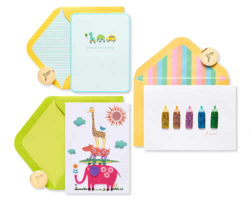 Papyrus Baby Shower Cards, Congratulations (3-Count)