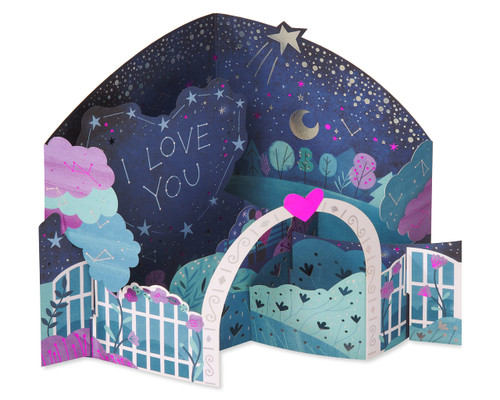 American Greetings Romantic Pop Up Valentine's Day Card (Lucky Stars)