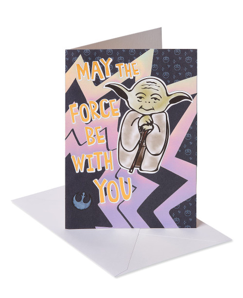 American Greetings Star Wars Birthday Card (May The Force Be With You) American Greetings Star Wars Birthday Card (May The Force Be With You)