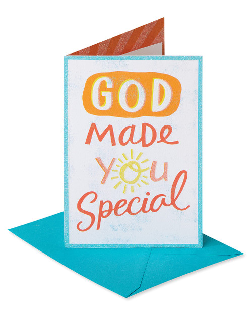 American Greetings Religious Birthday Card (Made You Special)