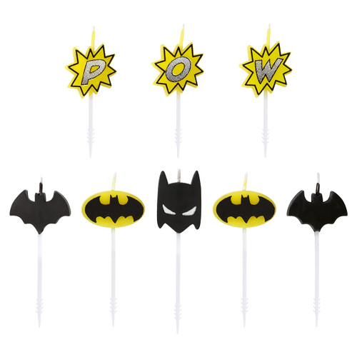 Papyrus Birthday Candles, Batman Cake Topper (8-Count)