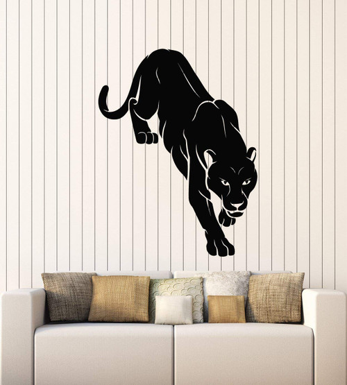 Vinyl Wall Decal Panther Jungle Animal Hunter Big Cat Predator Stickers Mural Large Decor (g5041) Black Vinyl Wall Decal Panther Jungle Animal Hunter Big Cat Predator Stickers Mural Large Decor (g5041) Black