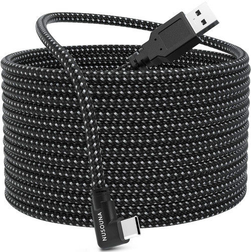 Compatible with Oculus Quest 2 Link Cable, [Fast Charging] [High Speed Data Transfer] [Durable Nylon Braided] USB A to USB C 3.2 Gen1 Cord for VR Headset and Gaming PC (16FT/5M)