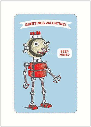 Lucca Paperworks Beep Mine Valentine's Day Card, 5x7 Set of 6