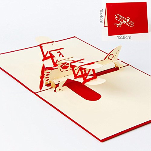 xinchenglove 1pcs Graduation Gift Love Greeting Card Thanksgiving Card Making Train Landscape Stereo Birthday Party Card Children Handmade (AB533h,5pcs)