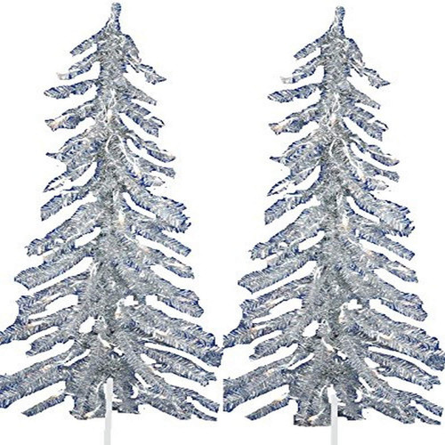 Oasis Supply Silver Christmas Tree Cake Decorating Pick, 2.5-Inch