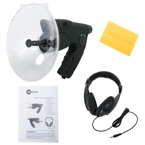 LuckyHigh Bird Recording Observing Listening Device Scientific Nature Explorer Electronic Sound Amplifier Ear Bionic Birds Recording Watcher 8X Monocular Telescope with Headphone