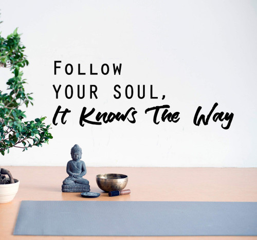 Vinyl Wall Decal Follow Your Soul Motivation Words Quote Interior Decor Stickers Mural 22.5 in x 8.5 in gz149 Vinyl Wall Decal Follow Your Soul Motivation Words Quote Interior Decor Stickers Mural 22.5 in x 8.5 in gz149