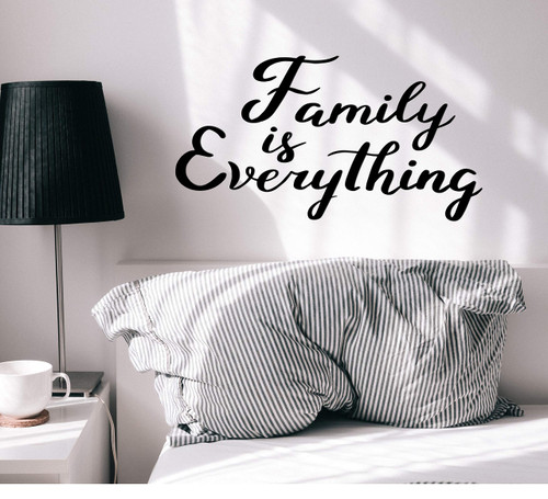Vinyl Wall Decal Family is Everything Inspirational Phrase Love Stickers Mural 22.5 in x 13 in gz308 Vinyl Wall Decal Family is Everything Inspirational Phrase Love Stickers Mural 22.5 in x 13 in gz308