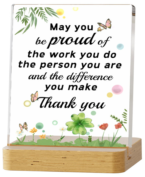Parxara Thank You Gift for Women - Coworker Gifts, Office Desk Decor for Employees, Going Away Gifts, Farewell Gift for Coworker, Appreciation Gifts for Friends, Teachers and Retirement Keepsakes