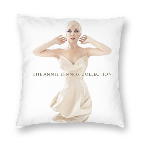 Ekocev Annie Lennox Collection Throw Pillow Covers Decorative Square Cushion Pillowcase with Zipper for Bedroom Sofa Couch 12"X12"