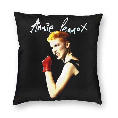 Ekocev Annie Lennox Throw Pillow Covers Decorative Square Cushion Pillowcase with Zipper for Bedroom Sofa Couch 26"X26"