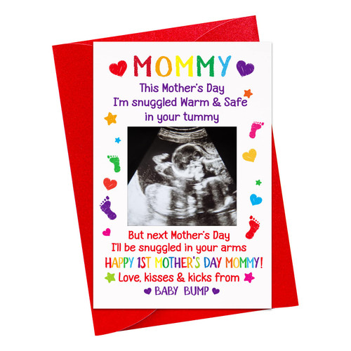 D4DREAM Funny First Mothers Day Card for Mom Mother's Day Gift Happy 1st Mothers Day Card with Photo Insert First Mothers Day Pregnancy Gift Card for First Time Mom Expecting Mom Mother To Be New Mom D4DREAM Funny First Mothers Day Card for Mom Mother's Day Gift Happy 1st Mothers Day Card with Photo Insert First Mothers Day Pregnancy Gift Card for First Time Mom Expecting Mom Mother To Be New Mom