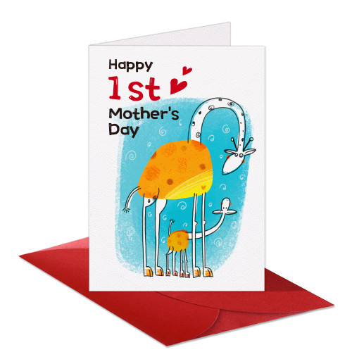D4DREAM Funny First Mother's Day Card 4" x 6" First Mothers Day Card With Envelop Happy 1st Mothers Day Greeting Card for New Mom Expecting Mom Pregnant Women Sister Mother To Be Cheer First Mothers Day D4DREAM Funny First Mother's Day Card 4" x 6" First Mothers Day Card With Envelop Happy 1st Mothers Day Greeting Card for New Mom Expecting Mom Pregnant Women Sister Mother To Be Cheer First Mothers Day
