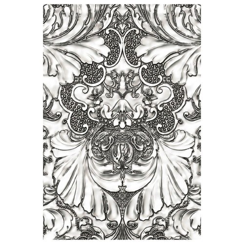 Sizzix 3-D Texture Fades Embossing Folder Damask by Tim Holtz, 665733, Multicolor
