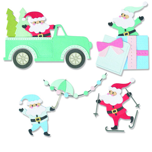 Sizzix Sizzx Thinlits Die Set 11PK Santa Activities by Olivia Rose | 665958 | Chapter 3 2022, Multicolor