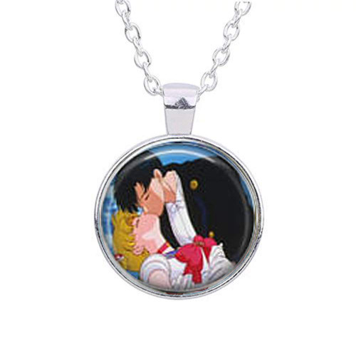 Sailor Moon & Tuxedo Mask Kiss Necklace