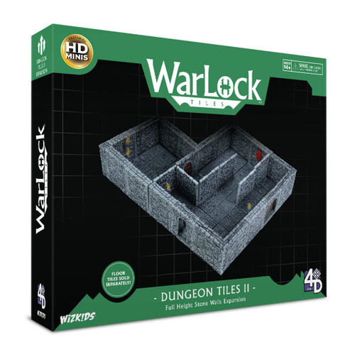 Warlock Tiles: Dungeon Tiles II - Full Height Stone Walls Expansion | WizKids