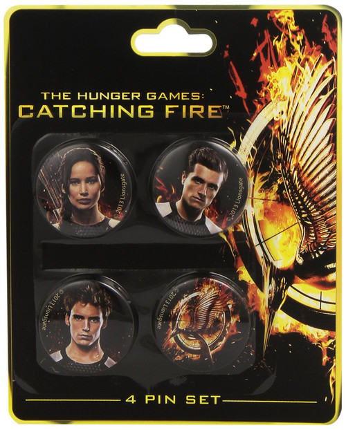 NECA The Hunger Games: Catching Fire Victors Pin Set (4-Piece)