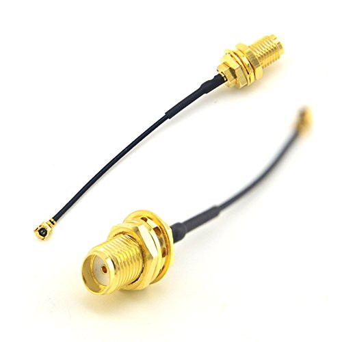 onelinkmore RF Connector Pigtail Cable SMA Female Bulkhead to UFL./ipx Extension Cable 1.13 Cable 5cm Pack of 2