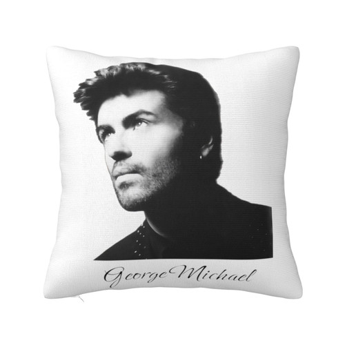 ZZZZS George Music Michael Singer The Best of George Singer Michael Music Pillowcase Square Soft Throw Pillow Cases Cushion Pillow Covers for Car Bedroom Sofa Home 24"X24"