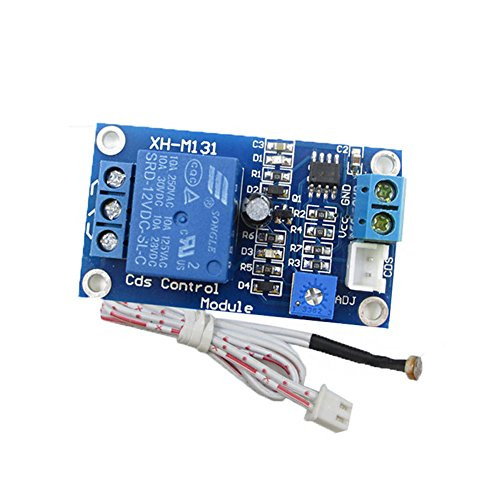 WINGONEER Light Control Switch DC 12V Relay Photoresistor Module Detection Sensor