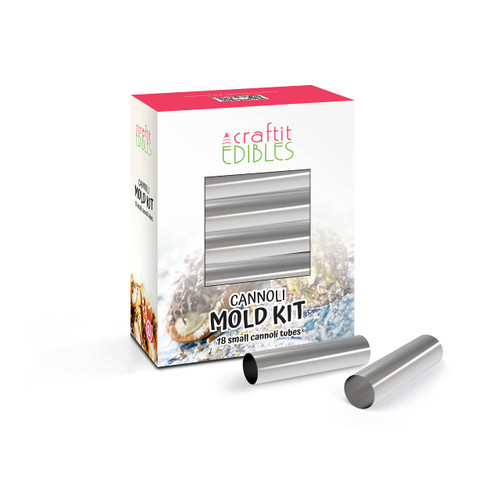 Craftit Edibles Cannoli Forms Canoli Tube Set - 18 Quality Mini Cannoli Tubes Molds Stainless Steel Cannoli Mold Kit - Safety Filled Edges, Small Cannoli Tubes Shell Molds Craftit Edibles Cannoli Forms Canoli Tube Set - 18 Quality Mini Cannoli Tubes Molds Stainless Steel Cannoli Mold Kit - Safety Filled Edges, Small Cannoli Tubes Shell Molds