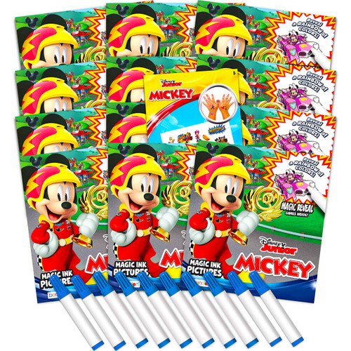 Disney Mickey Mouse Imagine Ink Coloring Book Set for Girls Boys - 12 Pack No Mess Coloring Books with Mickey Mouse Tattoos (Mickey Mouse Party Favors Bundle) Disney Mickey Mouse Imagine Ink Coloring Book Set for Girls Boys - 12 Pack No Mess Coloring Books with Mickey Mouse Tattoos (Mickey Mouse Party Favors Bundle)