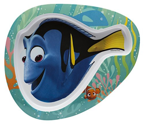 Zak Designs DRYA-0352 Finding 8-inch Plastic Plate for Kids, Dory, One Size
